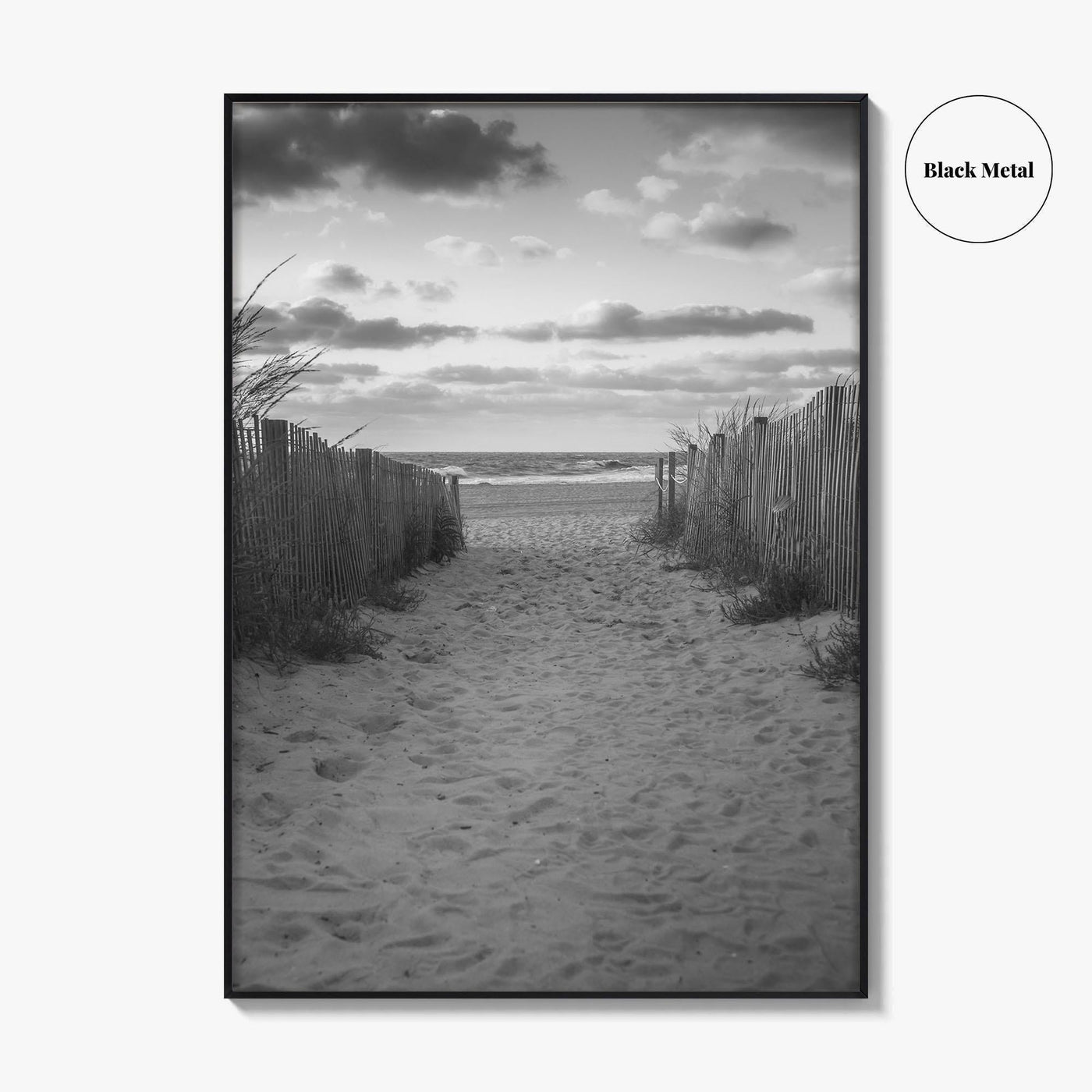 Ocean City Maryland Black and White Fine Art Photo Print, OCMD Poster