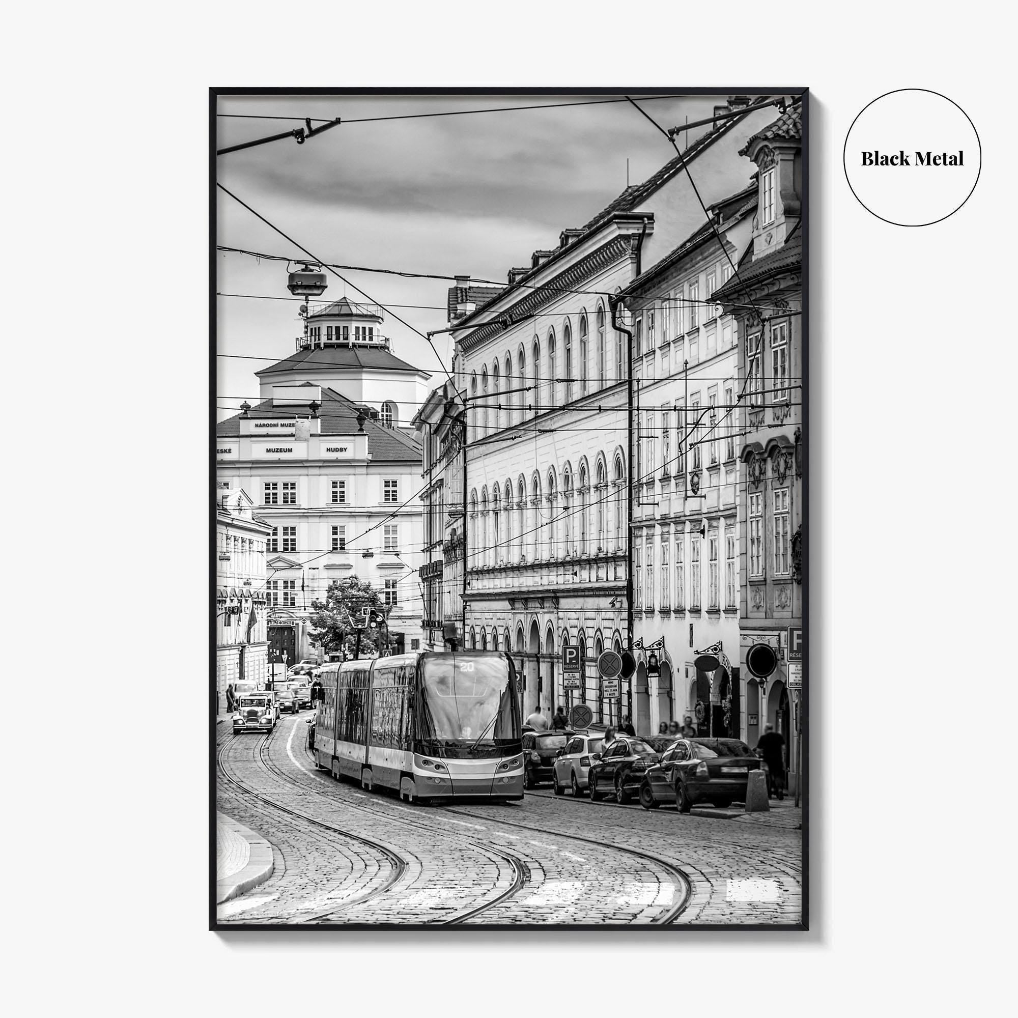 Prague Black and White Fine Art Photo Print, Street, Czech Republic, Praha, Poster
