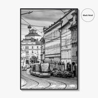 Prague Black and White Fine Art Photo Print, Street, Czech Republic, Praha, Poster