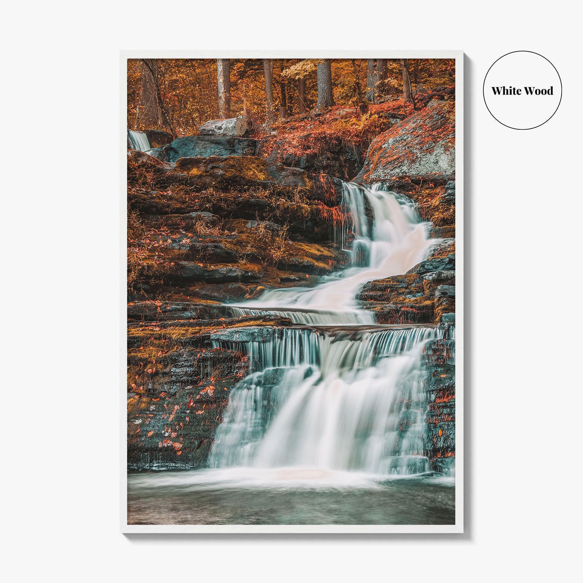 Pocono Mountains Fine Art Photo Print, Factory Falls Waterfall, Delaware Water Gap Pennsylvania