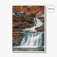 Pocono Mountains Fine Art Photo Print, Factory Falls Waterfall, Delaware Water Gap Pennsylvania