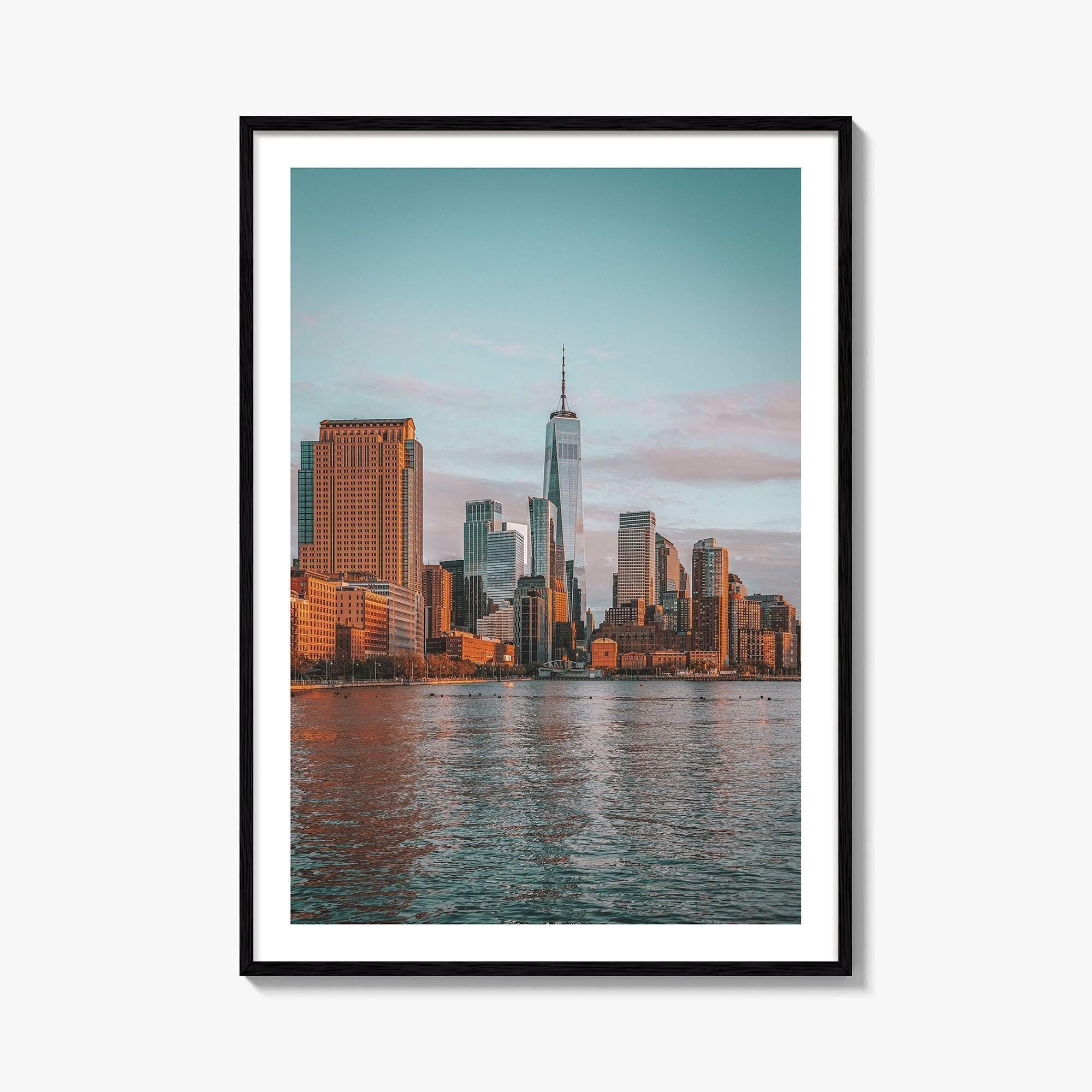 New York City Skyline Fine Art Photo Print, Manhattan, Financial District, Wall Decor Poster