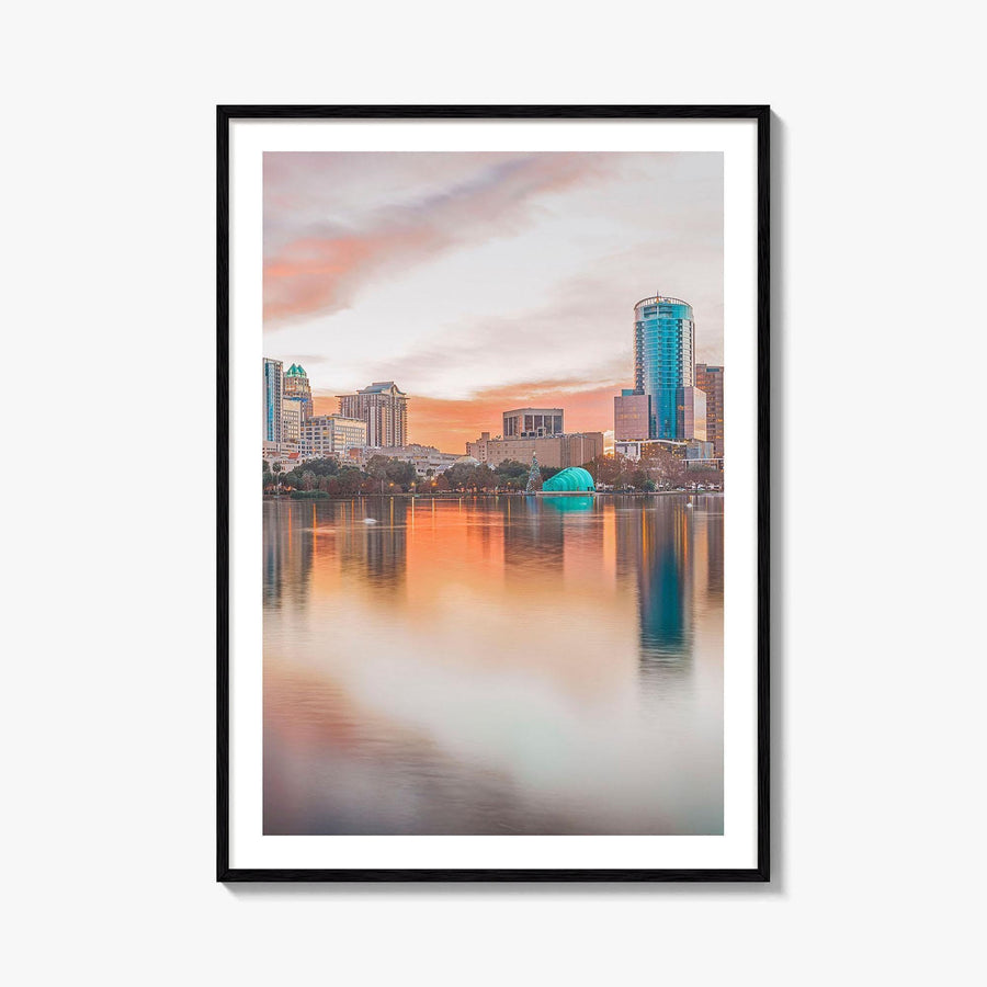 Orlando Skyline Fine Art Photo Print, Downtown, Florida, USA, Poster, Lake Eola Park