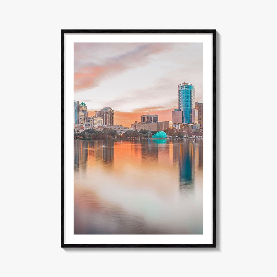 Orlando Skyline Fine Art Photo Print, Downtown, Florida, USA, Poster, Lake Eola Park