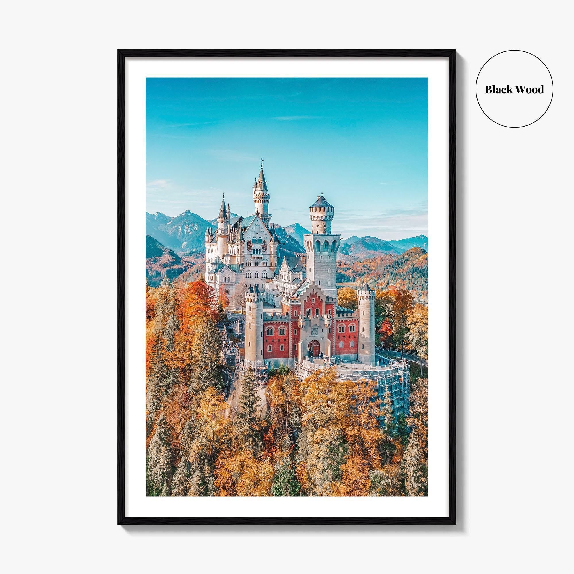 Neuschwanstein Castle Fine Art Photo Print, Bavaria, Germany, Bavarian Alps Wall Decor Poster
