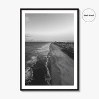 Ocean City Maryland Black and White Fine Art Photo Print, OCMD Poster, USA Poster