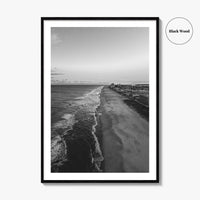 Ocean City Maryland Black and White Fine Art Photo Print, OCMD Poster, USA Poster