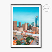 Oklahoma City Skyline Fine Art Photo Print, Downtown, OK, USA, OKC, Wall Decor