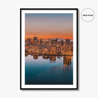 Oakland Skyline Fine Art Photo Print, California USA, Bay Area Wall Decor Poster