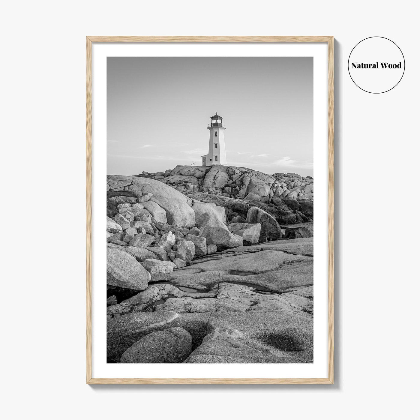 Peggy's Cove Black and White Fine Art Photo Print, Nova Scotia Halifax Poster