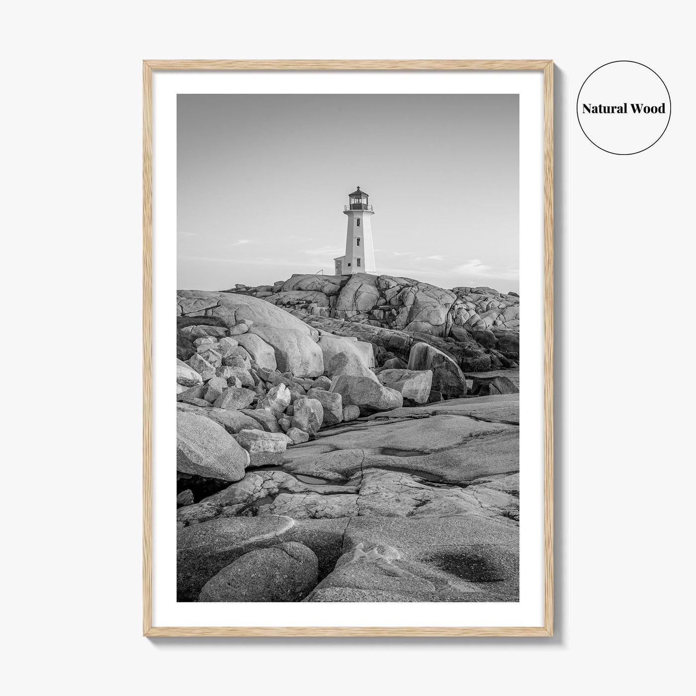 Peggy's Cove Black and White Fine Art Photo Print, Nova Scotia Halifax Poster
