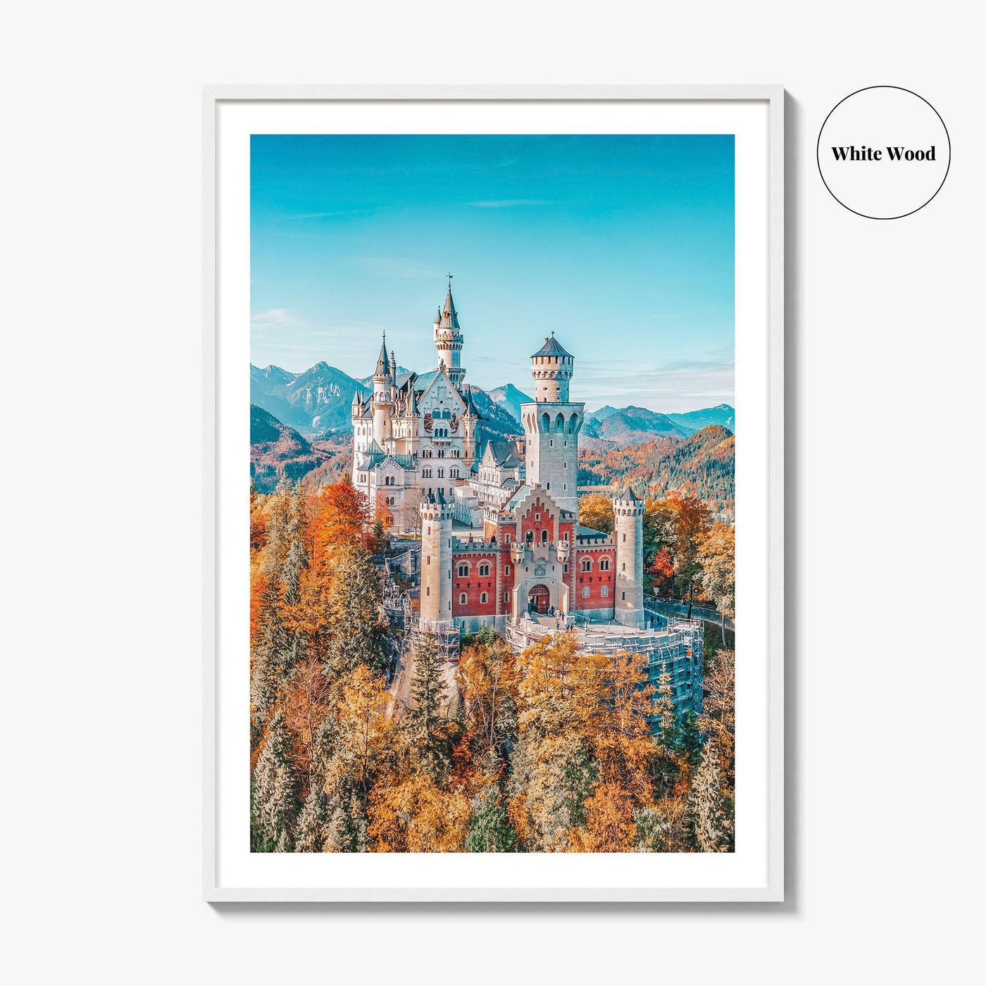 Neuschwanstein Castle Fine Art Photo Print, Bavaria, Germany, Bavarian Alps Wall Decor Poster