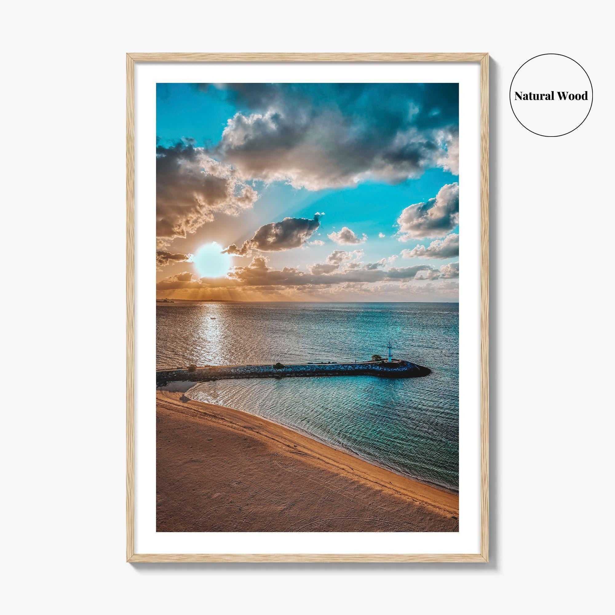 Okinawa Fine Art Photo Print, Naha Japan Wall Decor Poster, Harbor Lighthouse