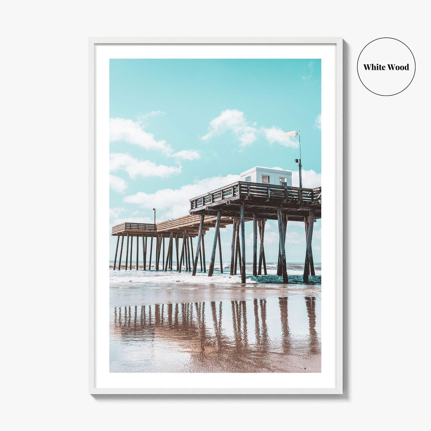Ocean City NJ Fine Art Photo Print, Boardwalk Fishing Pier, Jersey Shore Poster