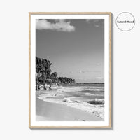 Playa del Carmen Black and White Fine Art Photo Print, Riviera Maya Poster, Mexico