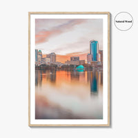 Orlando Skyline Fine Art Photo Print, Downtown, Florida, USA, Poster, Lake Eola Park