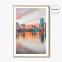 Orlando Skyline Fine Art Photo Print, Downtown, Florida, USA, Poster, Lake Eola Park