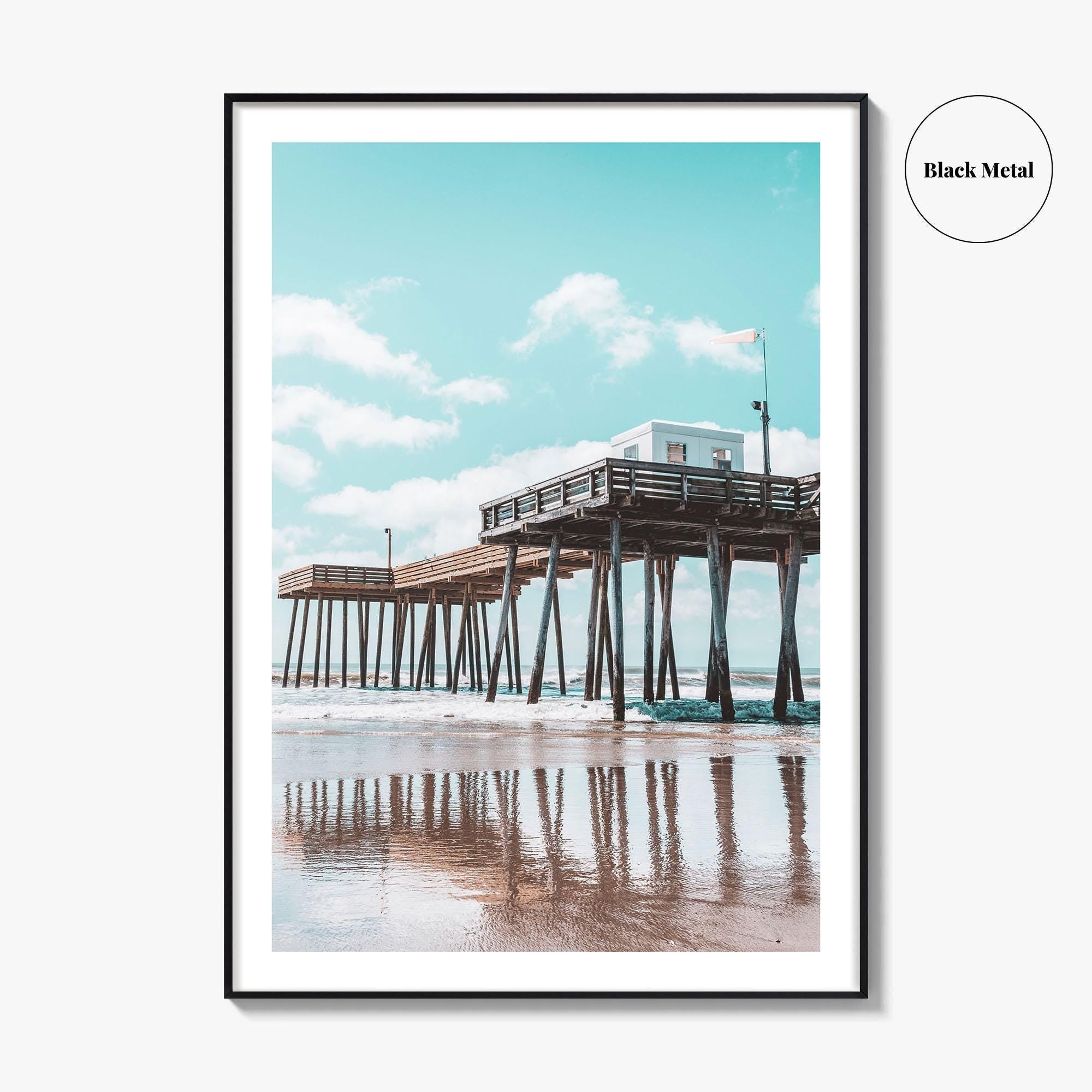 Ocean City NJ Fine Art Photo Print, Boardwalk Fishing Pier, Jersey Shore Poster
