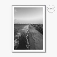 Ocean City Maryland Black and White Fine Art Photo Print, OCMD Poster, USA Poster