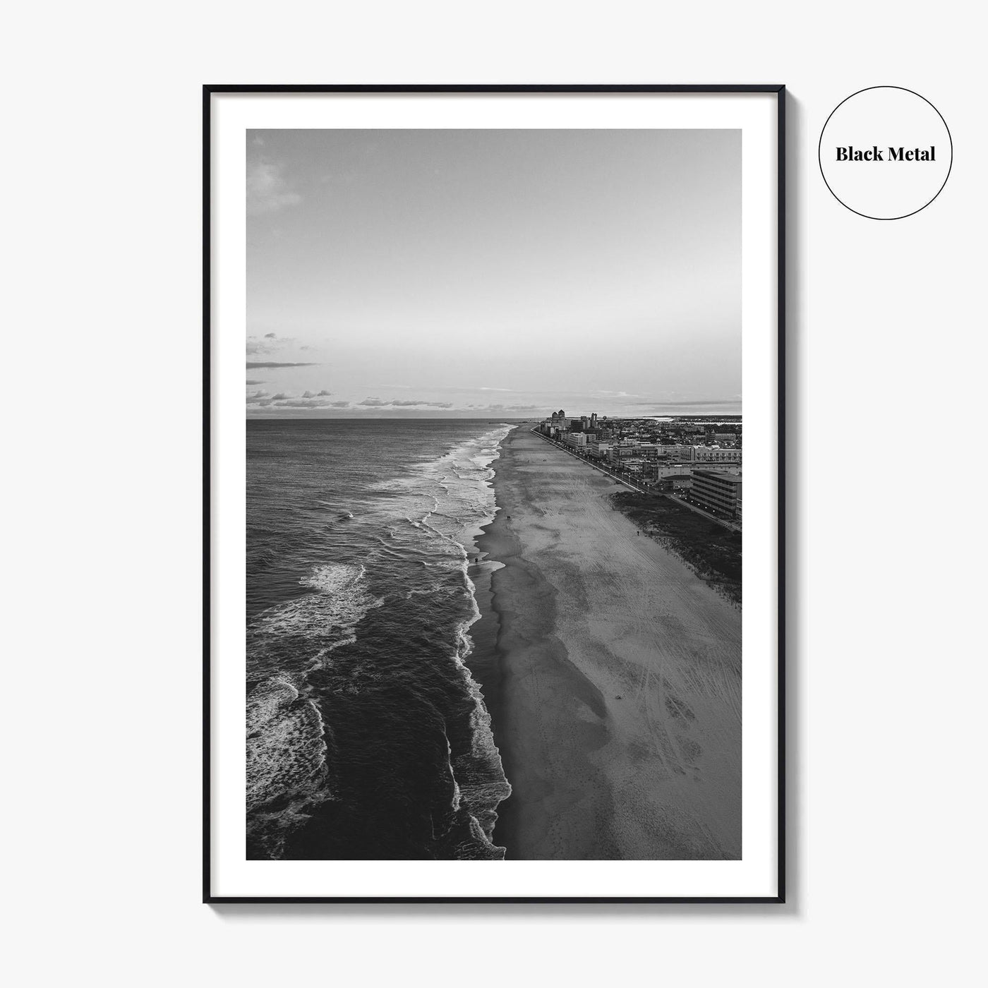 Ocean City Maryland Black and White Fine Art Photo Print, OCMD Poster, USA Poster