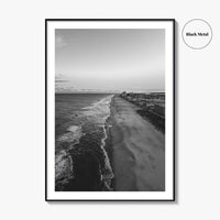 Ocean City Maryland Black and White Fine Art Photo Print, OCMD Poster, USA Poster
