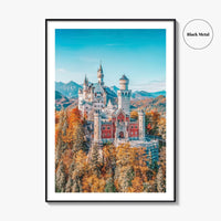 Neuschwanstein Castle Fine Art Photo Print, Bavaria, Germany, Bavarian Alps Wall Decor Poster