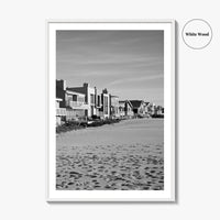 Oxnard Black and White Fine Art Photo Print, Hollywood Beach, California, Wall Decor, Poster