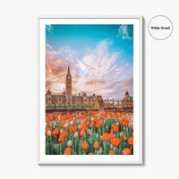 Ottawa Fine Art Photo Print, Parliament Hill, Canada, Ontario, Tulip Festival, Wall Decor