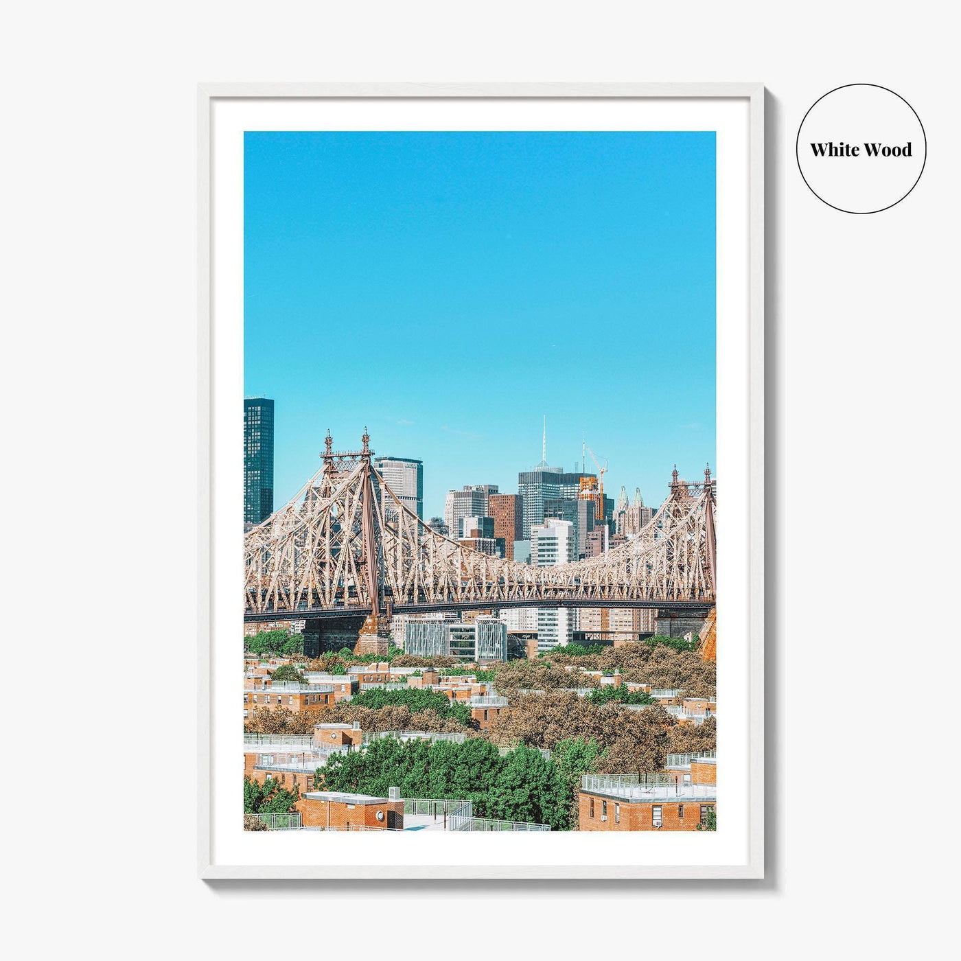 Queens New York Fine Art Photo Print, Queensboro Bridge, East River, NYC, Manhattan