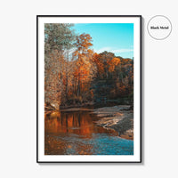 Ohio Fine Art Photo Print, Chagrin River Autumn, Cleveland Wall Poster, USA