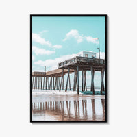 Ocean City NJ Fine Art Photo Print, Boardwalk Fishing Pier, Jersey Shore Poster