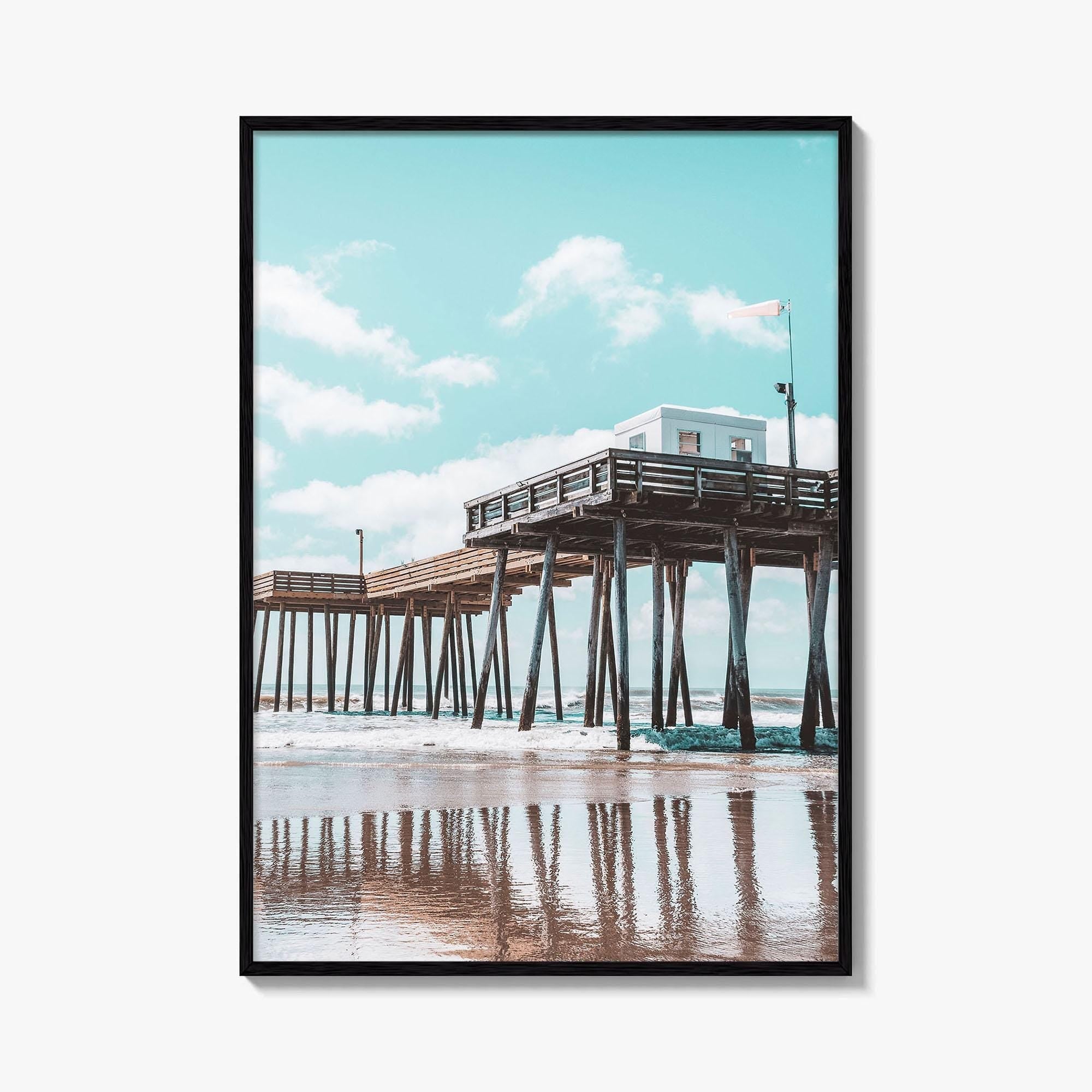 Ocean City NJ Fine Art Photo Print, Boardwalk Fishing Pier, Jersey Shore Poster