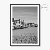 Oxnard Black and White Fine Art Photo Print, Hollywood Beach, California, Wall Decor, Poster