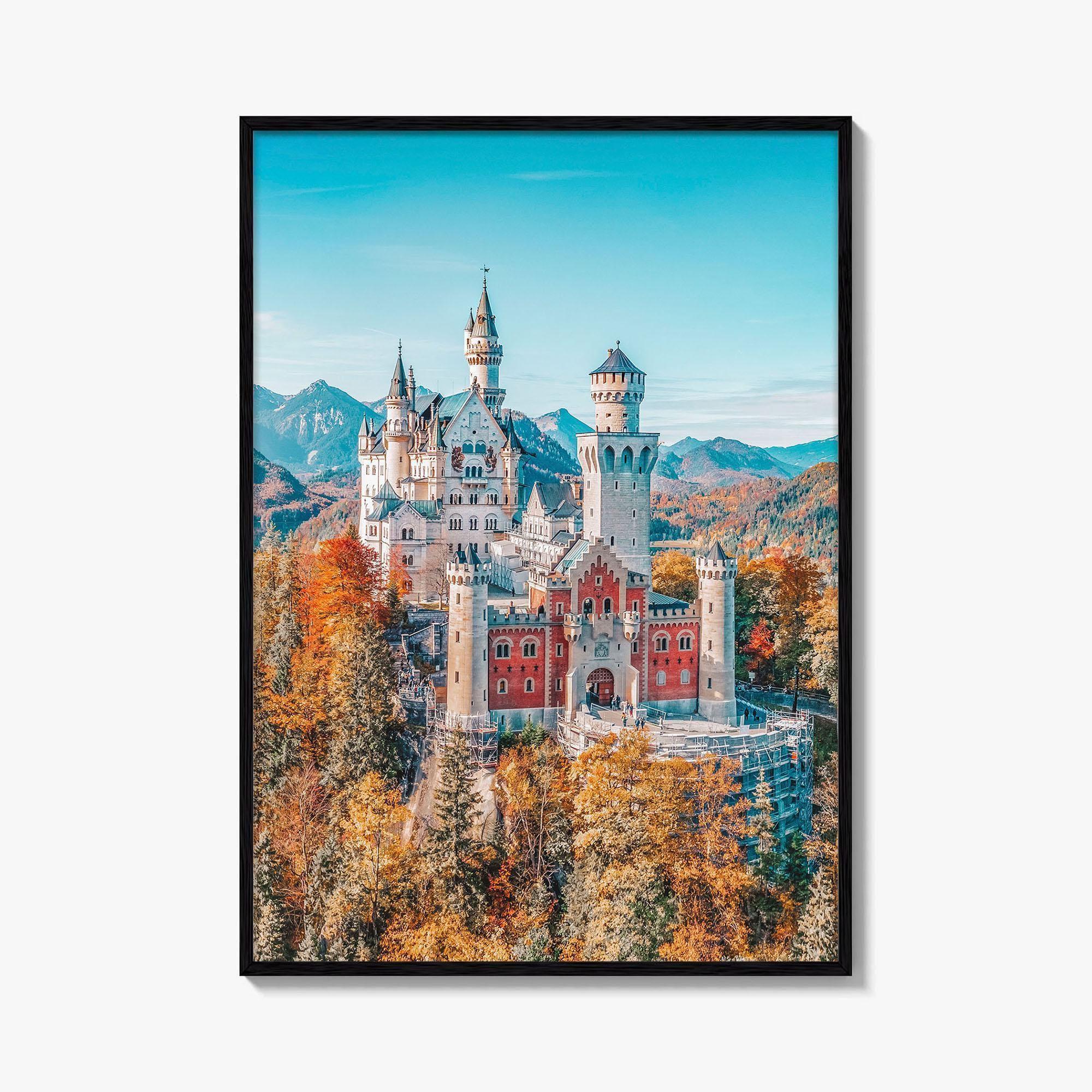 Neuschwanstein Castle Fine Art Photo Print, Bavaria, Germany, Bavarian Alps Wall Decor Poster