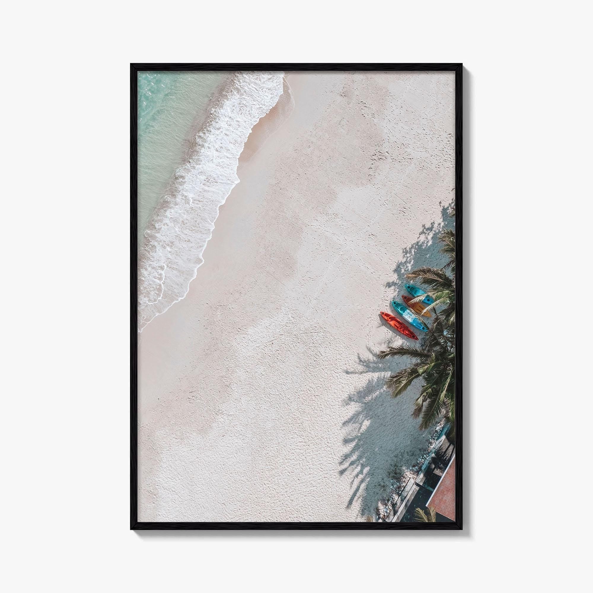 Pacific Beach Fine Art Photo Print, San Diego, California, USA, Aerial Coastline Wall Poster