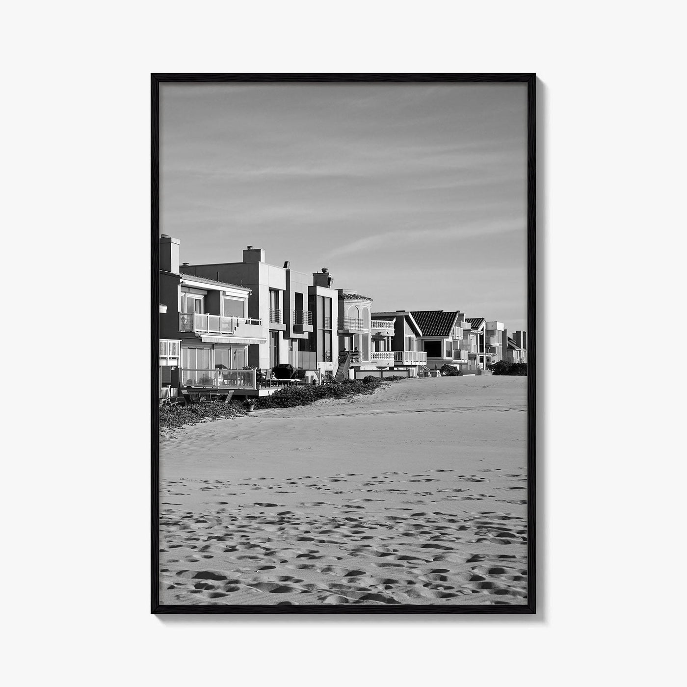 Oxnard Black and White Fine Art Photo Print, Hollywood Beach, California, Wall Decor, Poster