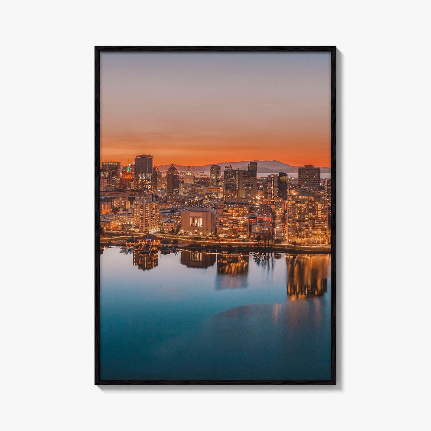 Oakland Skyline Fine Art Photo Print, California USA, Bay Area Wall Decor Poster