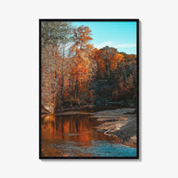 Ohio Fine Art Photo Print, Chagrin River Autumn, Cleveland Wall Poster, USA