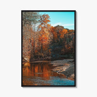 Ohio Fine Art Photo Print, Chagrin River Autumn, Cleveland Wall Poster, USA