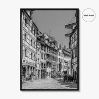 Nuremberg Black and White Fine Art Photo Print, Nürnberg Germany, Weissgerbergasse