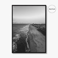 Ocean City Maryland Black and White Fine Art Photo Print, OCMD Poster, USA Poster
