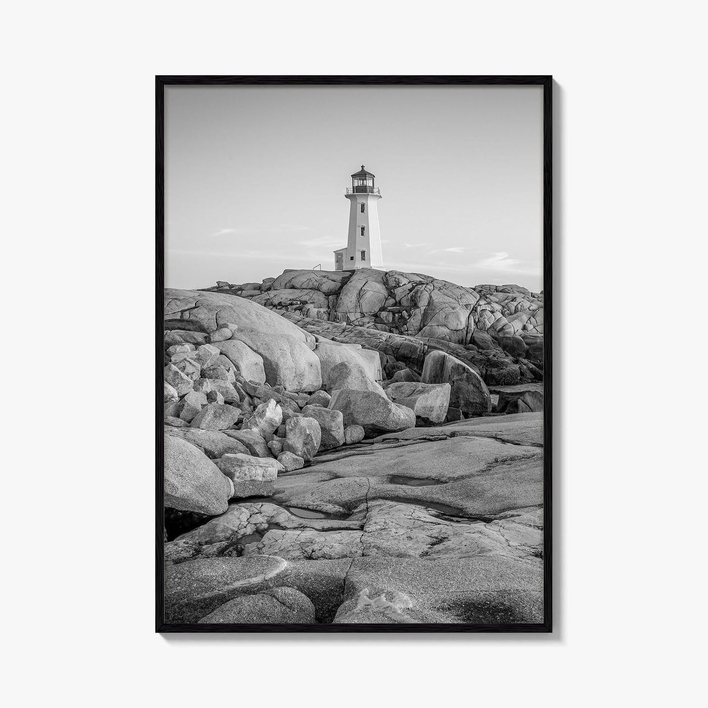 Peggy's Cove Black and White Fine Art Photo Print, Nova Scotia Halifax Poster
