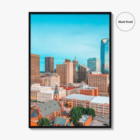 Oklahoma City Skyline Fine Art Photo Print, Downtown, OK, USA, OKC, Wall Decor
