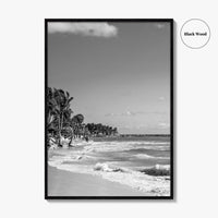 Playa del Carmen Black and White Fine Art Photo Print, Riviera Maya Poster, Mexico