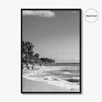 Playa del Carmen Black and White Fine Art Photo Print, Riviera Maya Poster, Mexico