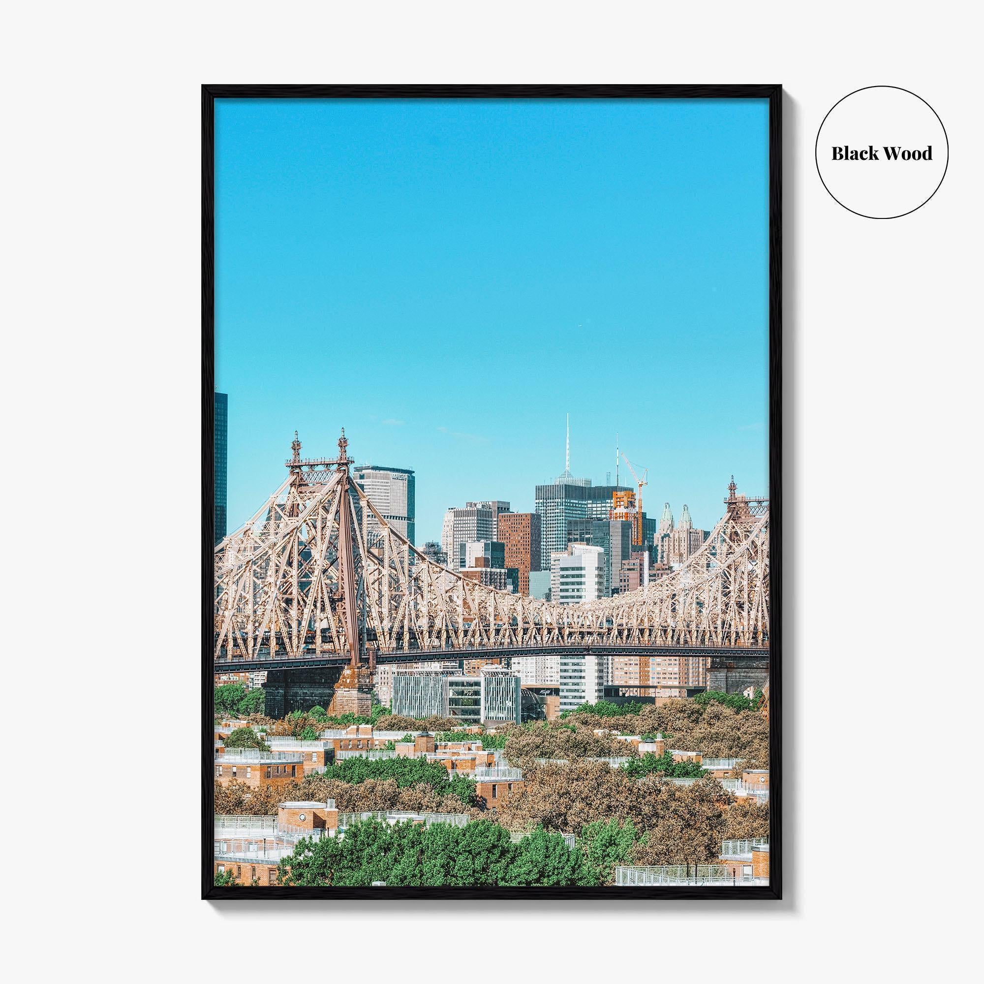 Queens New York Fine Art Photo Print, Queensboro Bridge, East River, NYC, Manhattan