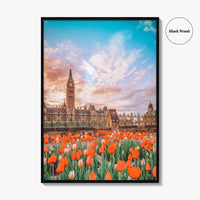 Ottawa Fine Art Photo Print, Parliament Hill, Canada, Ontario, Tulip Festival, Wall Decor