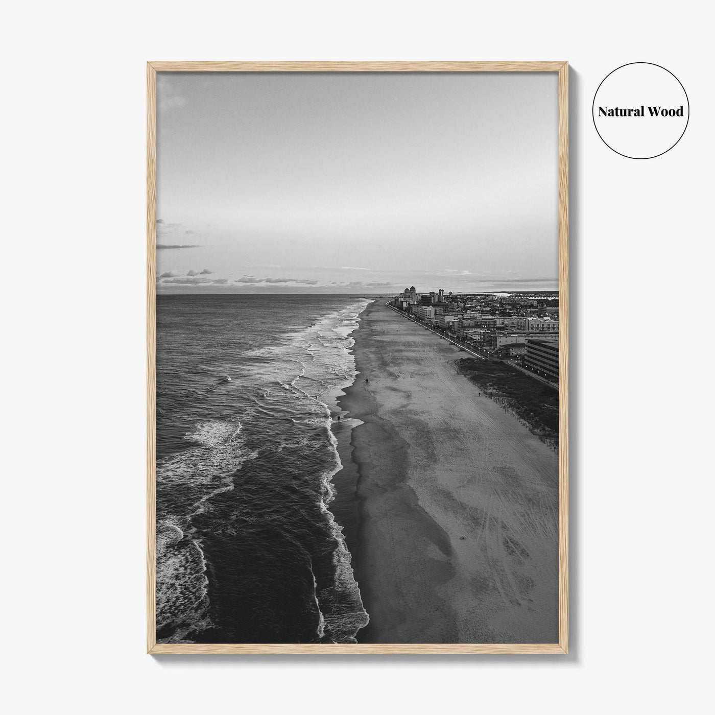 Ocean City Maryland Black and White Fine Art Photo Print, OCMD Poster, USA Poster