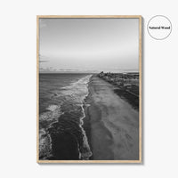 Ocean City Maryland Black and White Fine Art Photo Print, OCMD Poster, USA Poster