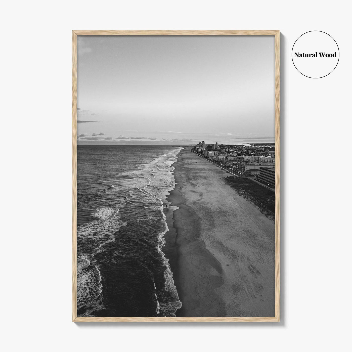 Ocean City Maryland Black and White Fine Art Photo Print, OCMD Poster, USA Poster